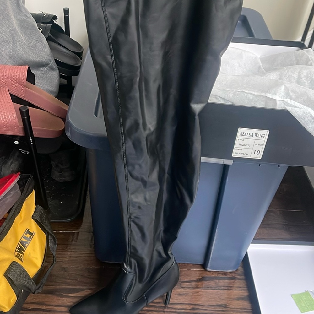Azalea Wang thigh high boots